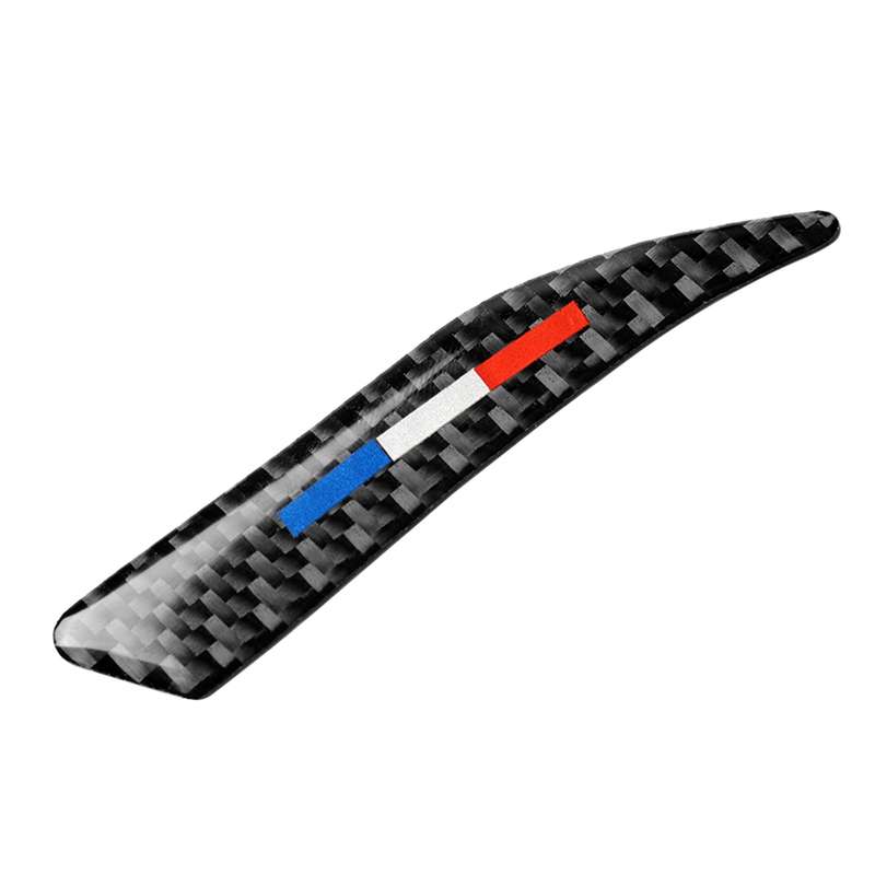 4 PCS Car USA Color Carbon Fiber Rearview Mirror Decorative Sticker for Ford Mustang 2015-2017