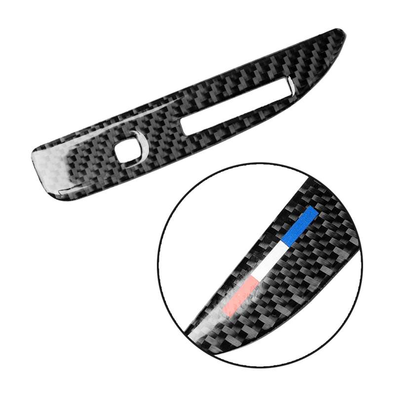 3 PCS Car USA Color Carbon Fiber Gearshift Panel Frame Decorative Sticker for Ford Mustang 2015-2017