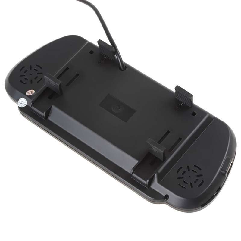PZ-710 7.0 inch TFT LCD Car Rearview Mirror Monitor with Remote Control, Support Bluetooth / MP5 Pla