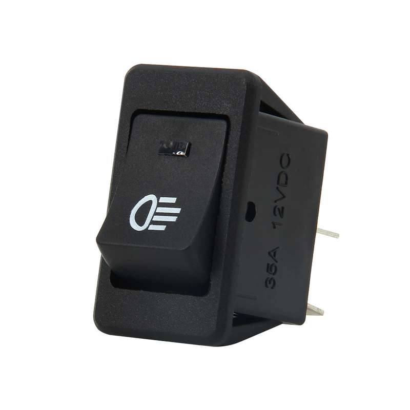 30 Amp 12 Volt Four Plugs LED ON OFF Car Fog Light Switch (Blue Light)