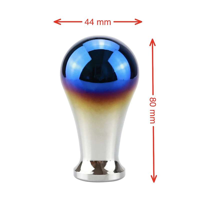 Universal Vehicle Car Blue Screwed Aluminum Alloy Gear Shifter Lever Manual Automatic Shift Knob Ada