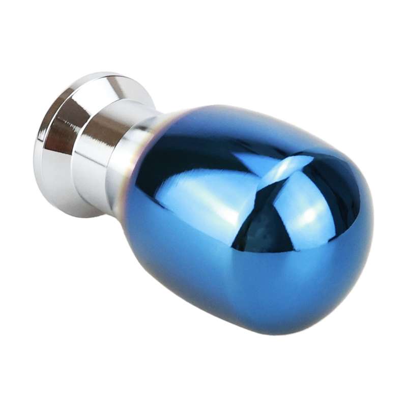 Universal Vehicle Car Blue Aluminum Alloy Gear Shifter Lever Manual Automatic Shift Knob Adapter, Si