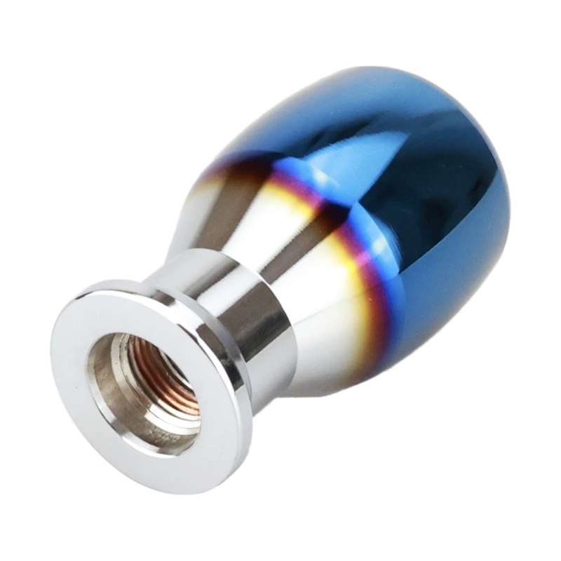 Universal Vehicle Car Blue Aluminum Alloy Gear Shifter Lever Manual Automatic Shift Knob Adapter, Si