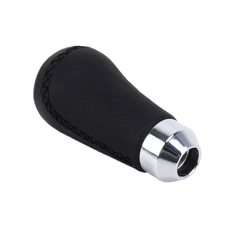 Universal Car Modified Shifter Black Leather Lever Manual 5-Speed Gear Shift Knob