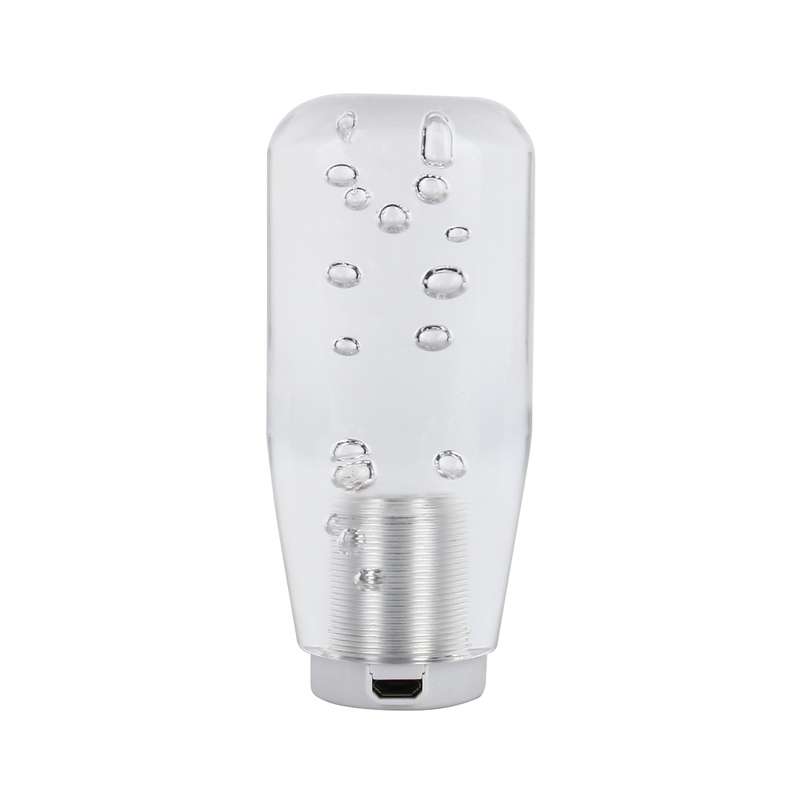 Universal Car Truck Transparent Bubble Colors LED Light Shift Knob Gear Lever Shifter, Length: 10cm