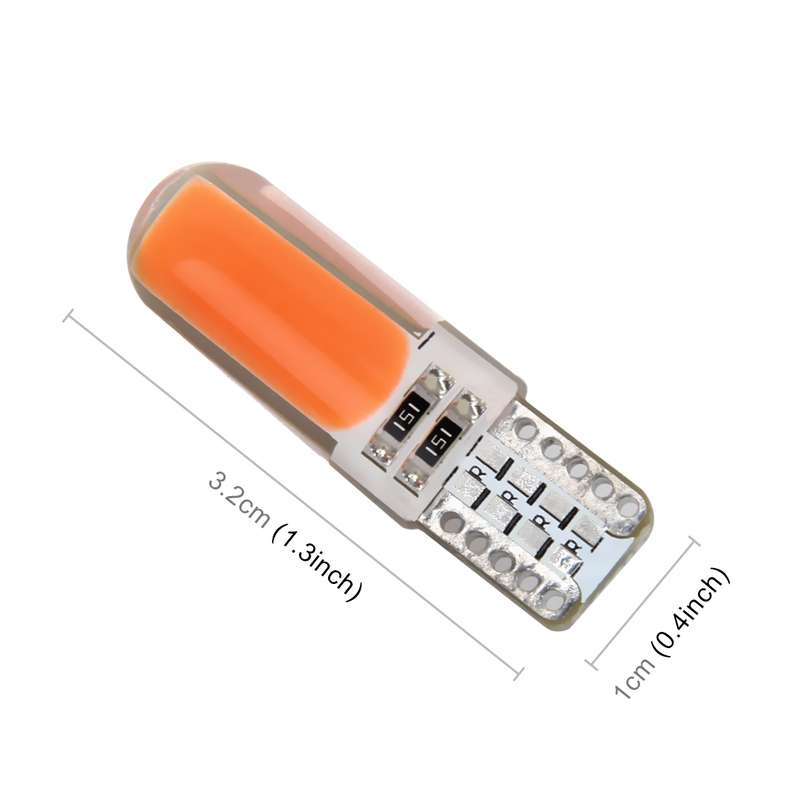 10 PCS T10 1.5W 90LM Car Clearance Light Marker Light, DC 12V(Ice Blue Light)