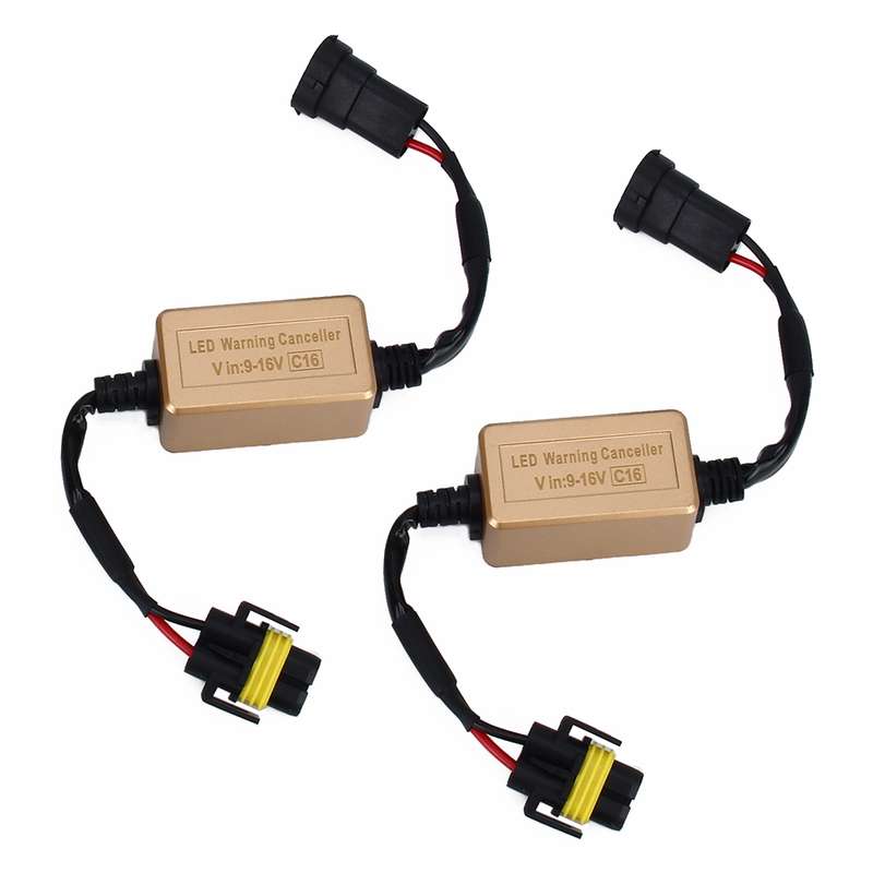 2 PCS H8 H9 H11 LED Headlight Canbus Error Free Computer Warning Canceller Resistor Decoders Anti-Fl