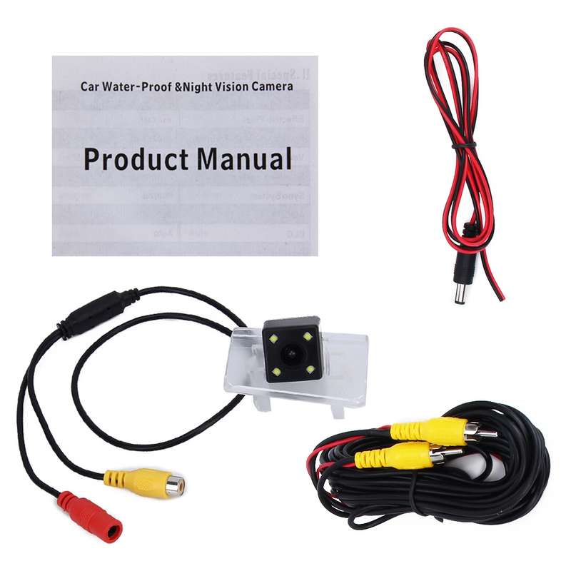 656492 Effective Pixel NTSC 60HZ CMOS II Waterproof Car Rear View Camera With 4 LED Lamps