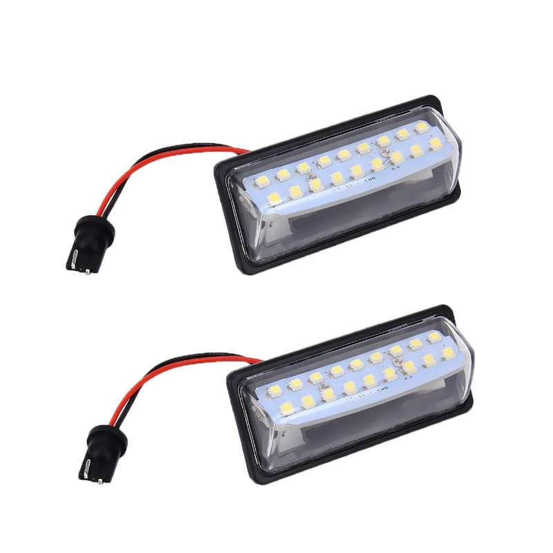 2 PCS LED License Plate Light 18-SMD Bulbs Lamps for Nissan/Teana 03 / Tada 03-08 /Sylphy 2008 /Sunn