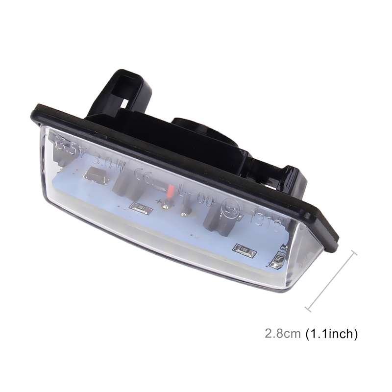 2 PCS LED License Plate Light 18-SMD Bulbs Lamps for Nissan/Teana 03 / Tada 03-08 /Sylphy 2008 /Sunn