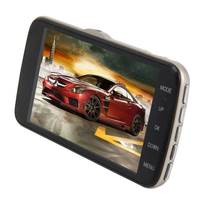 4 inch HD Video Recording HD Display Car Recorder with Separate F2.0 Camera, 12MP 170 Degrees Wide-a