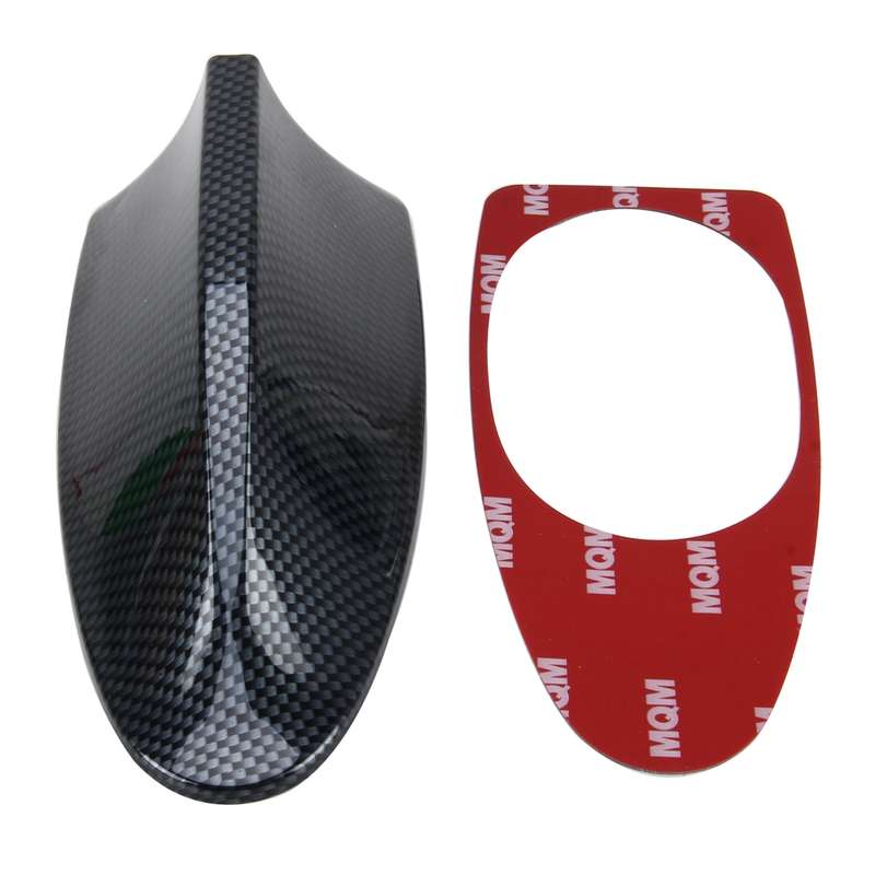 Universal Car Carbon lead Material Antenna Aerial Shark Fin Radio Signal Auto SUV Truck Van Roof Sha