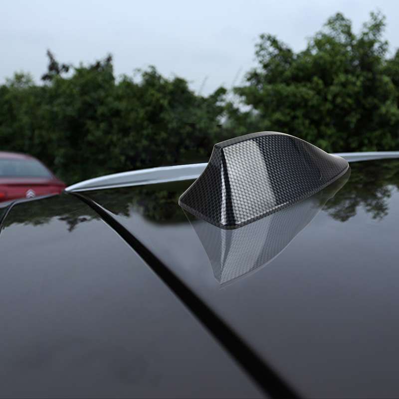 Universal Car Carbon lead Material Antenna Aerial Shark Fin Radio Signal Auto SUV Truck Van Roof Sha