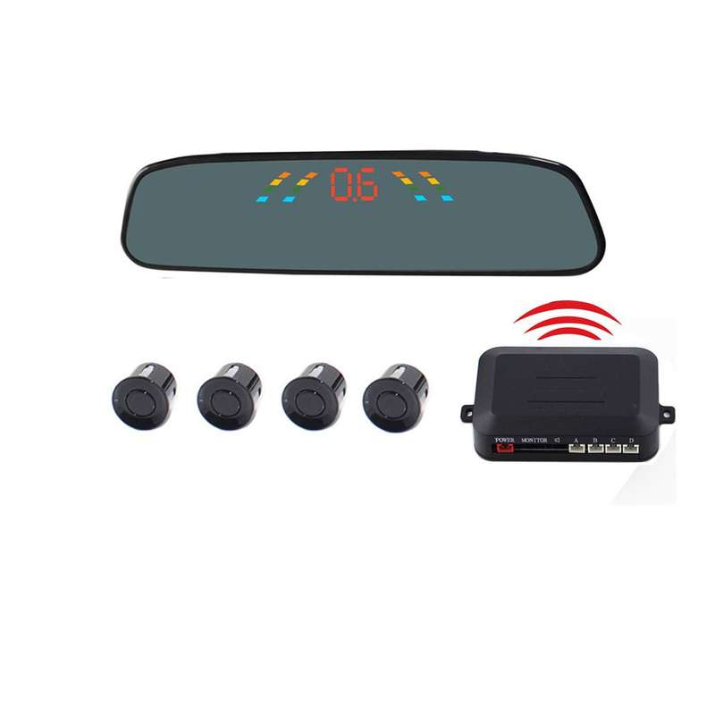 PZ-306-W Car Parking Reversing Buzzer 4.3inch LCD Screen Reverse Parking Sensors Automatic Wireless
