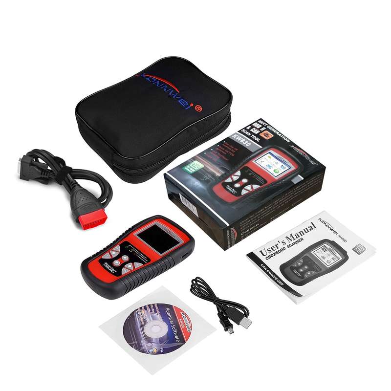 KONNWEI KW830 OBDII / CAN Car Auto Diagnostic Scan Tools Auto Scan Adapter Scan Tool Supports 8 La