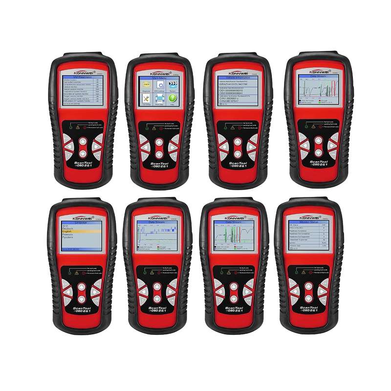 KONNWEI KW830 OBDII / CAN Car Auto Diagnostic Scan Tools Auto Scan Adapter Scan Tool Supports 8 La