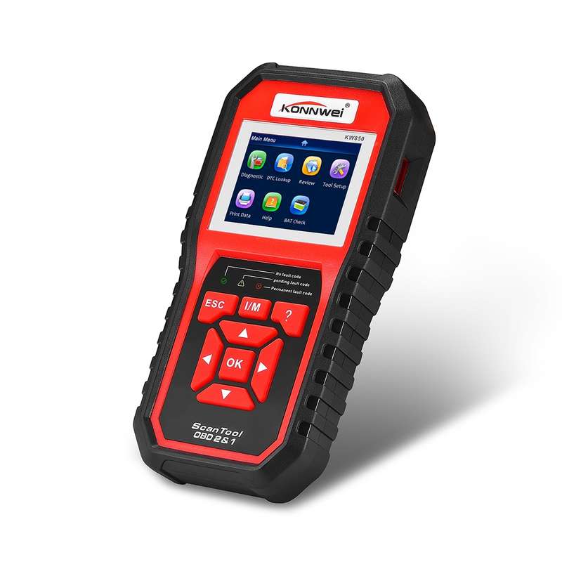 KONNWEI KW850 OBDII / CAN Car Auto Diagnostic Scan Tools Auto Scan Adapter Scan Tool Supports 8 La