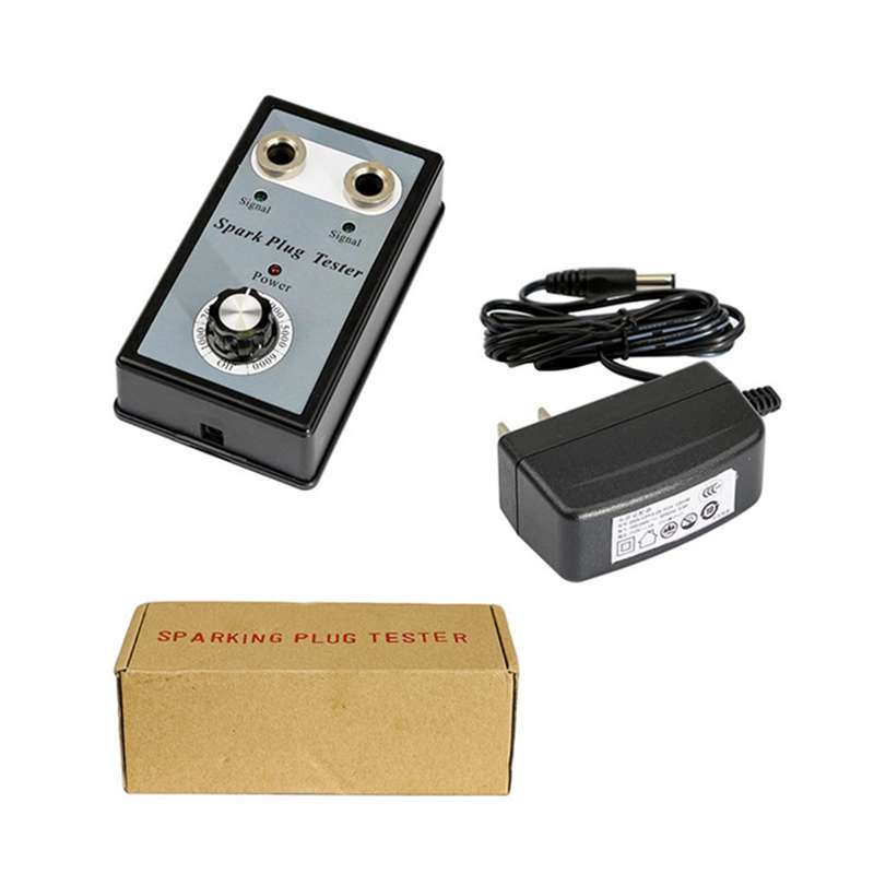 Adjustable Dual Hole Car Spark Plug Tester Spark Plug Detector 12V Gasoline Vehicles Spark Plug Test