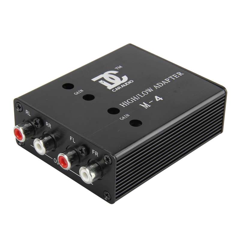 Car Audio Speaker Level Converter High VF Rotates Low VF 4 Ways Auto Car High to Low Impedance Conve