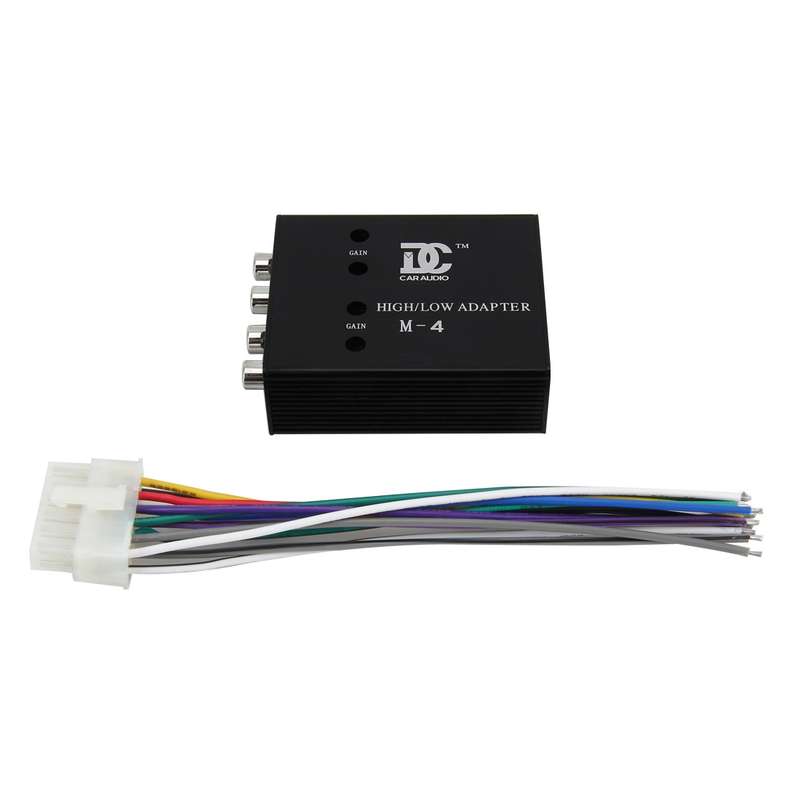 Car Audio Speaker Level Converter High VF Rotates Low VF 4 Ways Auto Car High to Low Impedance Conve
