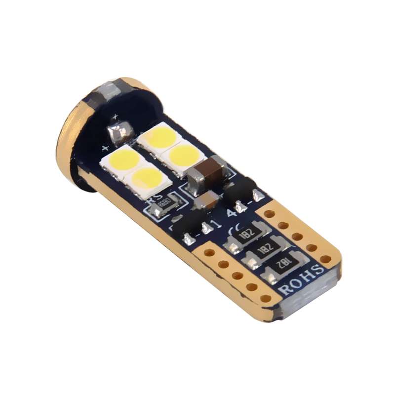 2 PCS T10/W5W/194/501 4W 280LM 6000K 12 SMD-2835 LED Bulbs Car Reading Lamp Clearance Light with Dec
