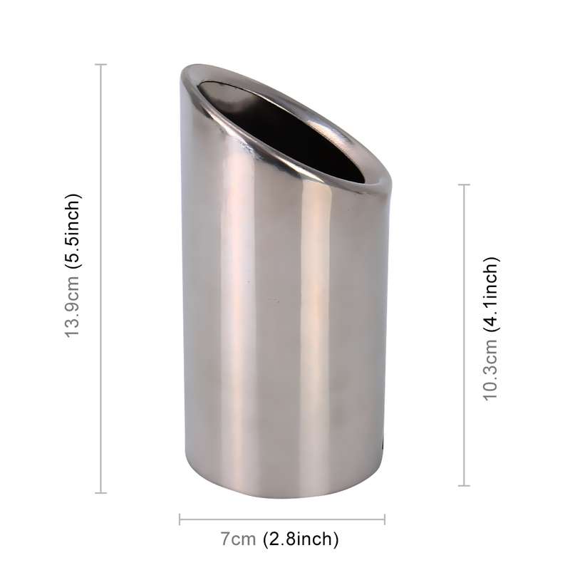 Car Styling Stainless Steel Exhaust Tail Muffler Tip Pipe for VW Volkswagen 1.6T Swept Volume(Blue)