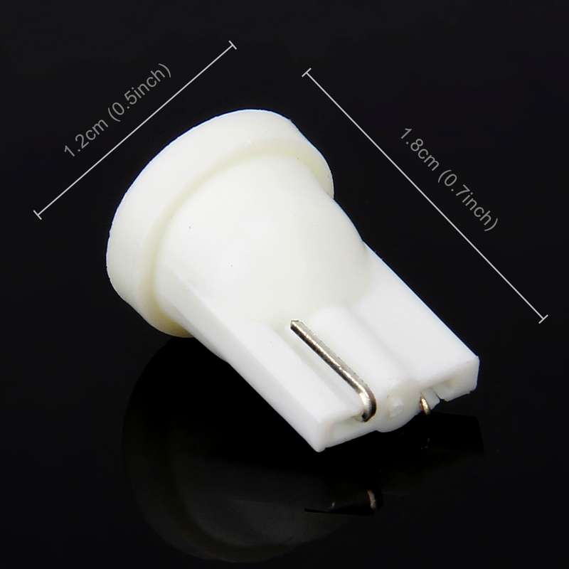 10 PCS T10/W5W/194/501/168 0.4W 20LM 6500K COB Bulbs Car Reading Lamp Clearance Light, DC 12V(White