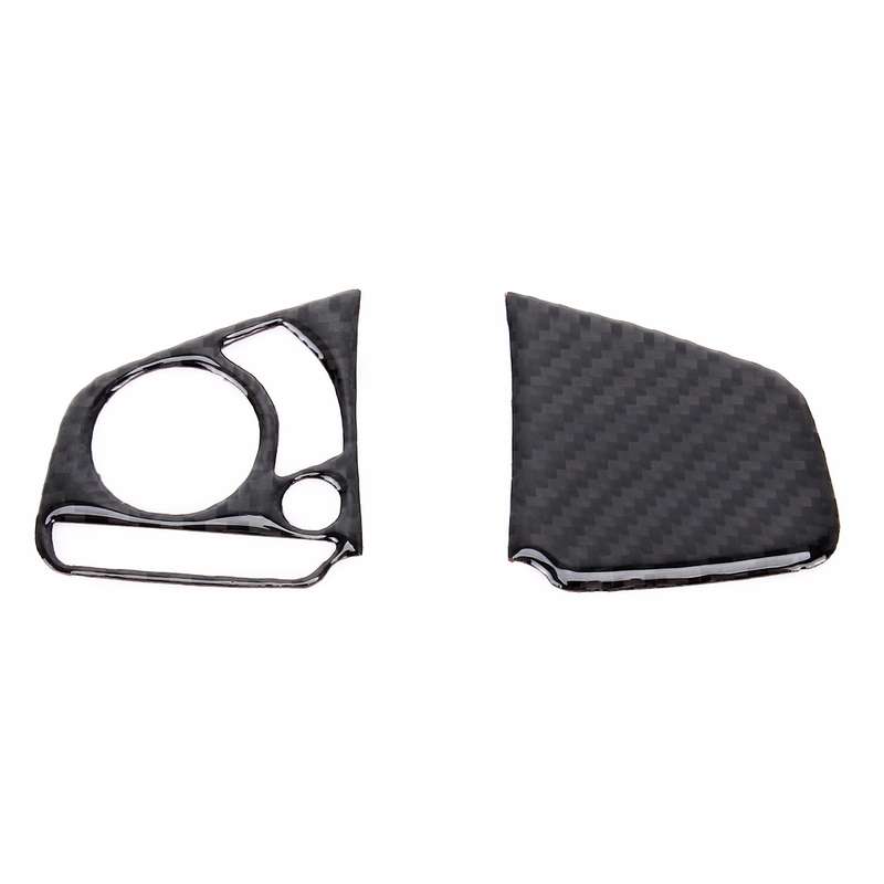 2 in 1 Carbon Fiber Steering Wheel Button Trim Interior DIY Sticker for Honda Civic 10th Gen 2016-20