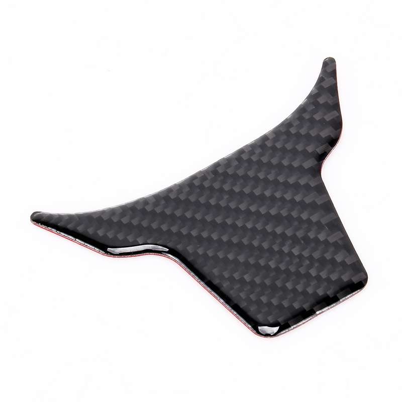 Carbon Fiber Steering Wheel Cover Trim Decal Interior DIY Decorative Sticker for Honda Civic 10th Ge