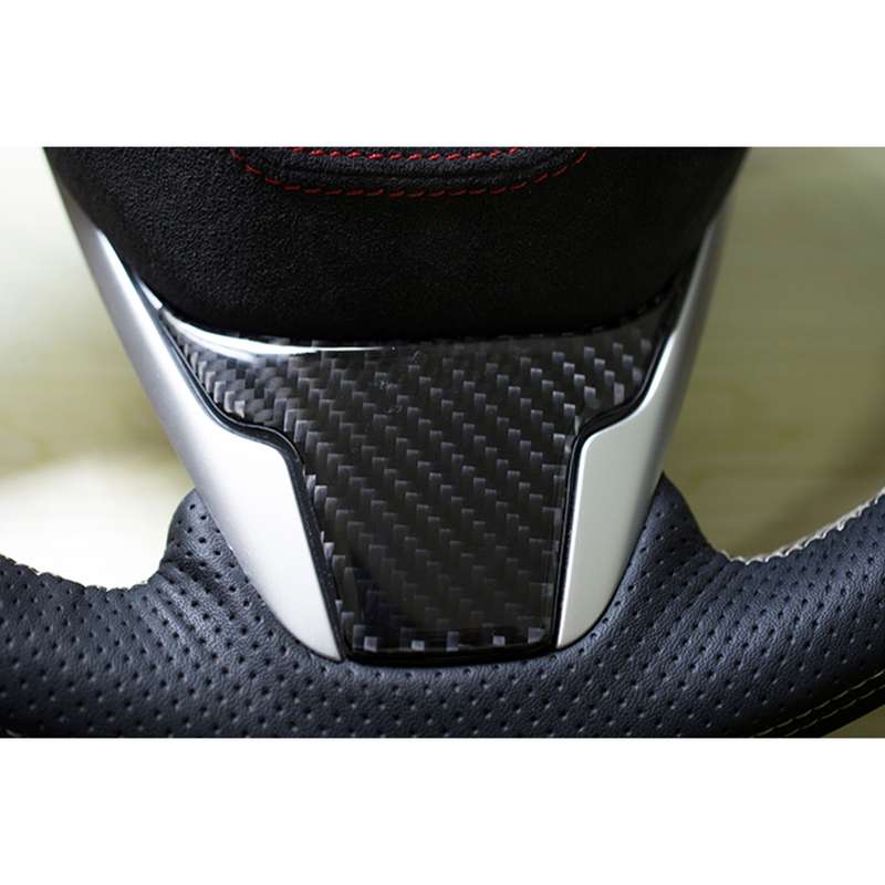 Carbon Fiber Steering Wheel Cover Trim Decal Interior DIY Decorative Sticker for Honda Civic 10th Ge