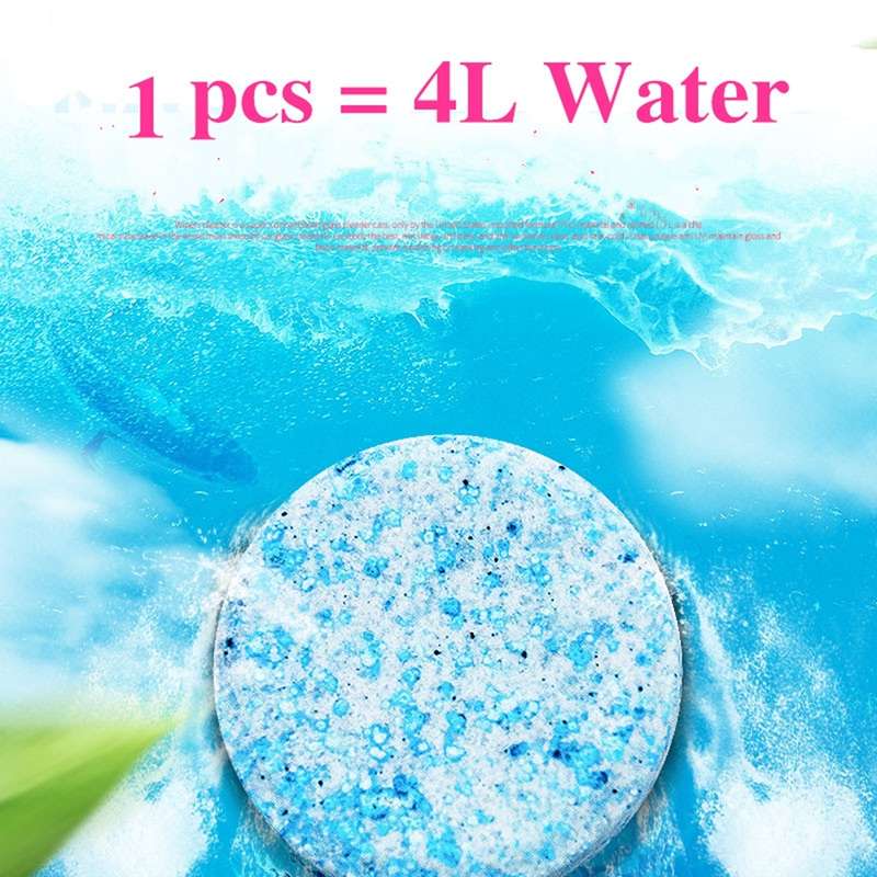 12 PCS Car Solid Wiper Fine Auto Window Cleaning Windshield Glass Cleaner Washer Tablets(1 PCS=4L Wa