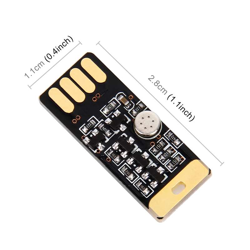 Car Styling USB LED Colorful Acoustic Atmosphere Light Touch Change Color Adjusting Mood Lamp