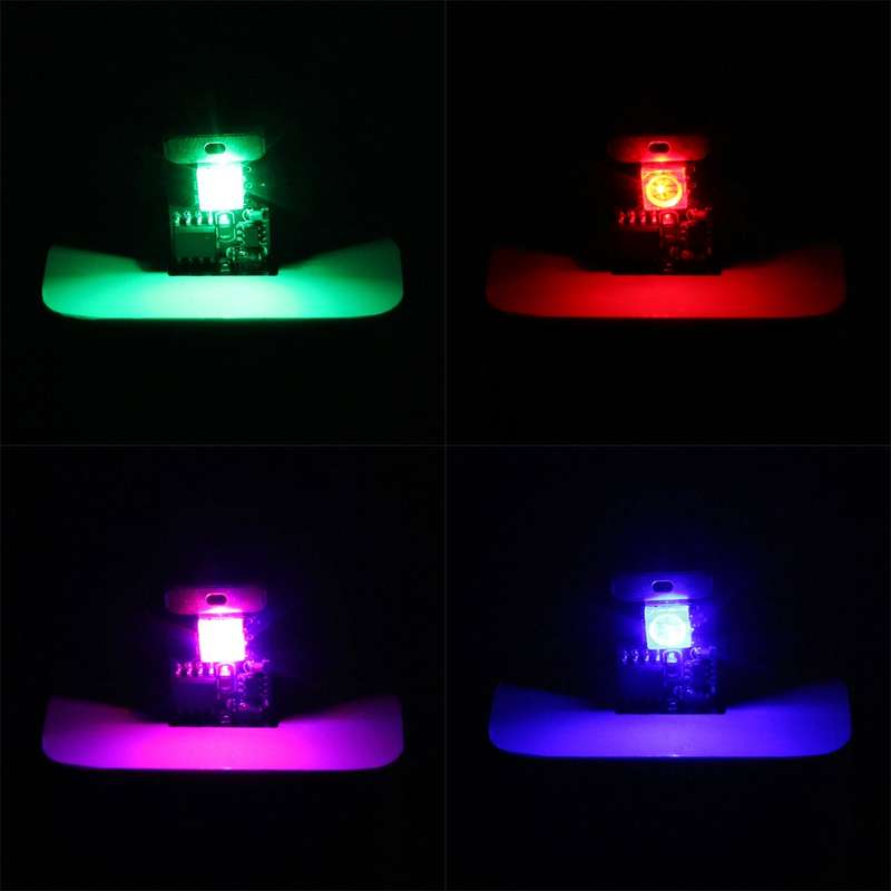 Car Styling USB LED Colorful Acoustic Atmosphere Light Touch Change Color Adjusting Mood Lamp