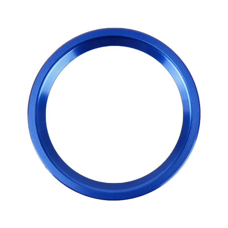 Car Engine Start Key Push Button Ring Trim Aluminum Alloy Sticker Decoration for Audi(Blue)