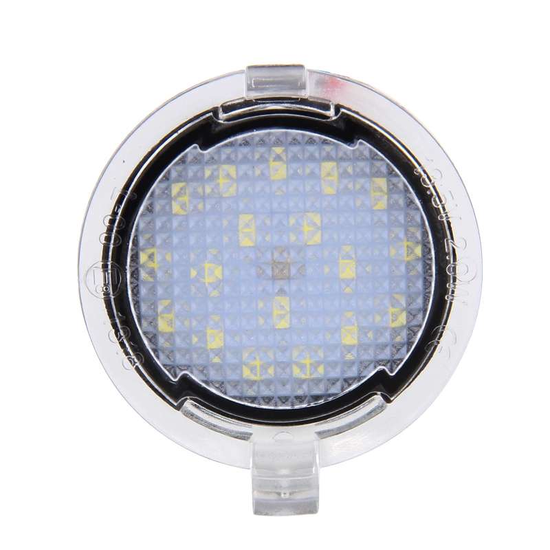 2 PCS DC 12V 2W 6000K 120LM 18-LED Side Rear View Mirror Puddle Lights Lamp for Ford 2013-2017 Explo