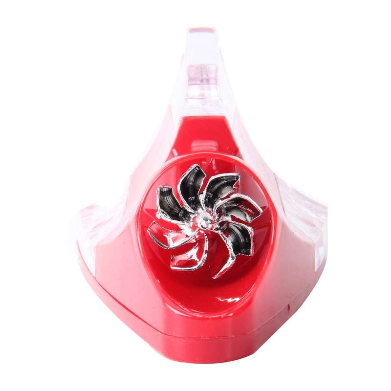 CB-073 Colorful Warning Light Wind Power Shark Fin Antenna Car Decoration(Black)