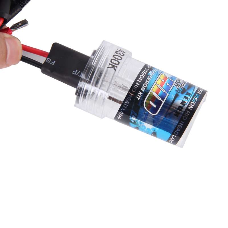2PCS DC12V 35W H7 2800 LM HID Xenon Light Single Beam Super Vision Waterproof Head Lamp, Color Tempe