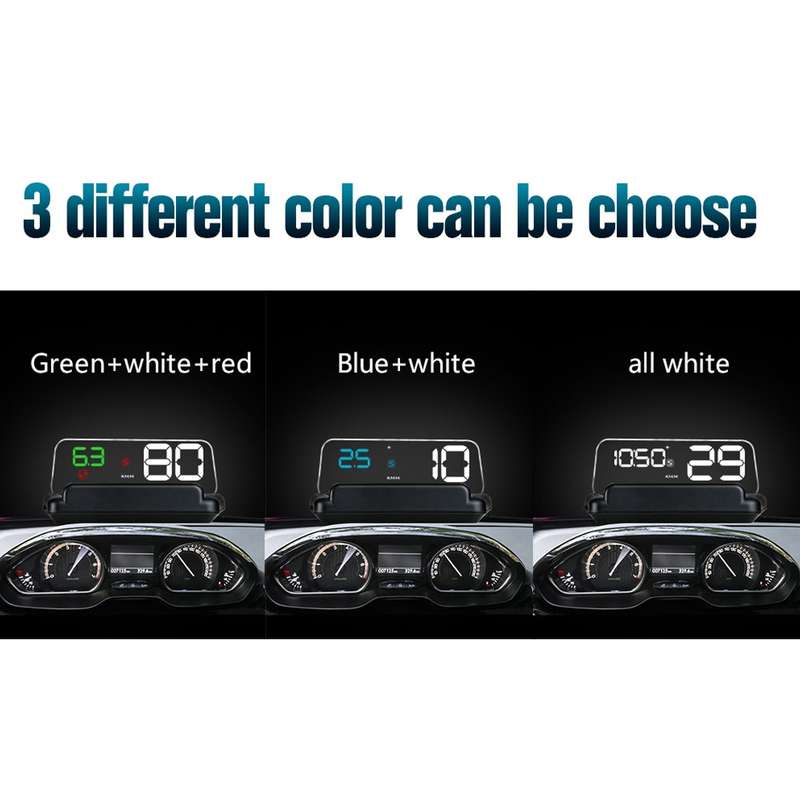 T900 Car GPS HUD Virtual HD Reflection Board Head-up Display, Speed & Driving Distance / Time Displa