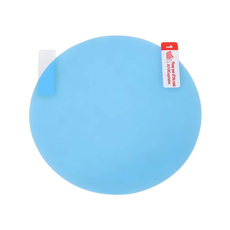 Car Round PET Rearview Mirror Protective Window Clear Anti-fog Waterproof Rain Shield Film, Diameter
