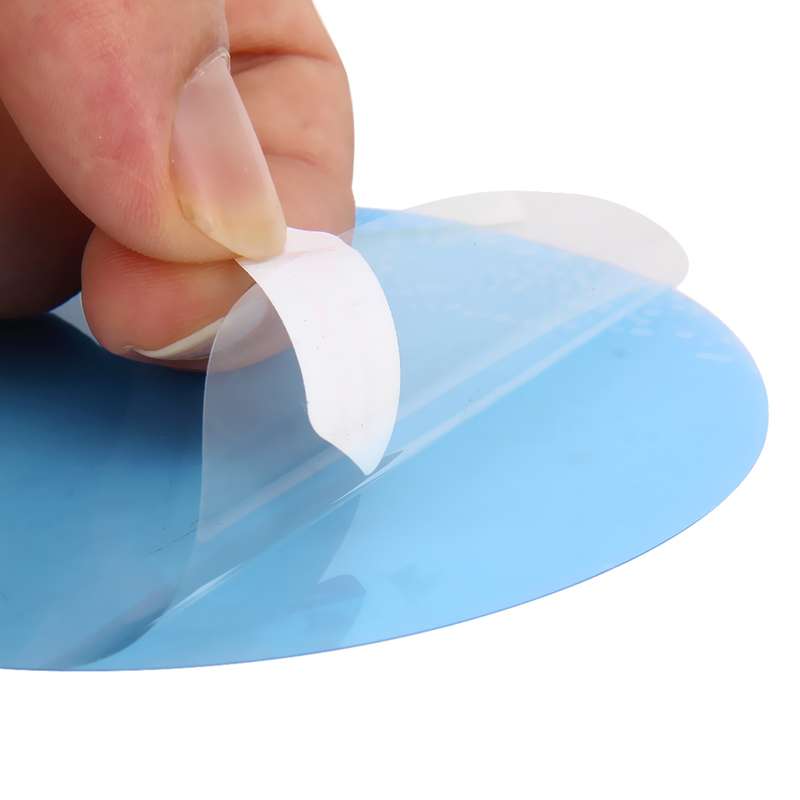 Car Round PET Rearview Mirror Protective Window Clear Anti-fog Waterproof Rain Shield Film, Diameter
