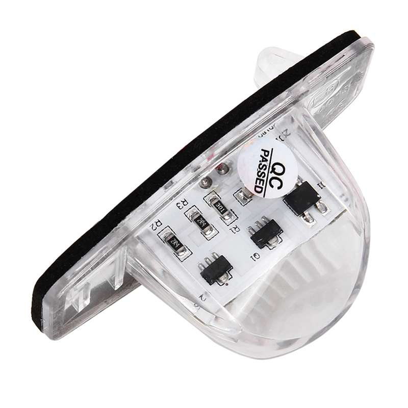 2 PCS DC 12V 2W 120LM 6000K LED License Plate Light 18-SMD 3528 Bulbs Lamps for Honda JAZZ(FIT) 02-1