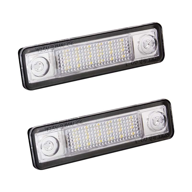 2 PCS DC 12V 2W 120LM 6000K LED License Plate Light 18-SMD Bulbs Lamps for Astra F 91-98, G Estate(F