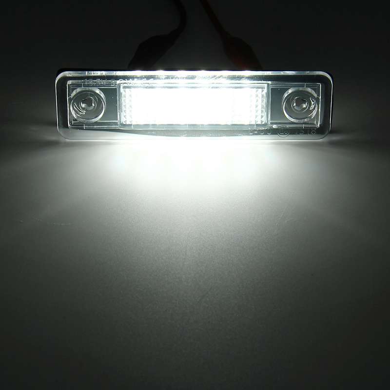 2 PCS DC 12V 2W 120LM 6000K LED License Plate Light 18-SMD Bulbs Lamps for Astra F 91-98, G Estate(F