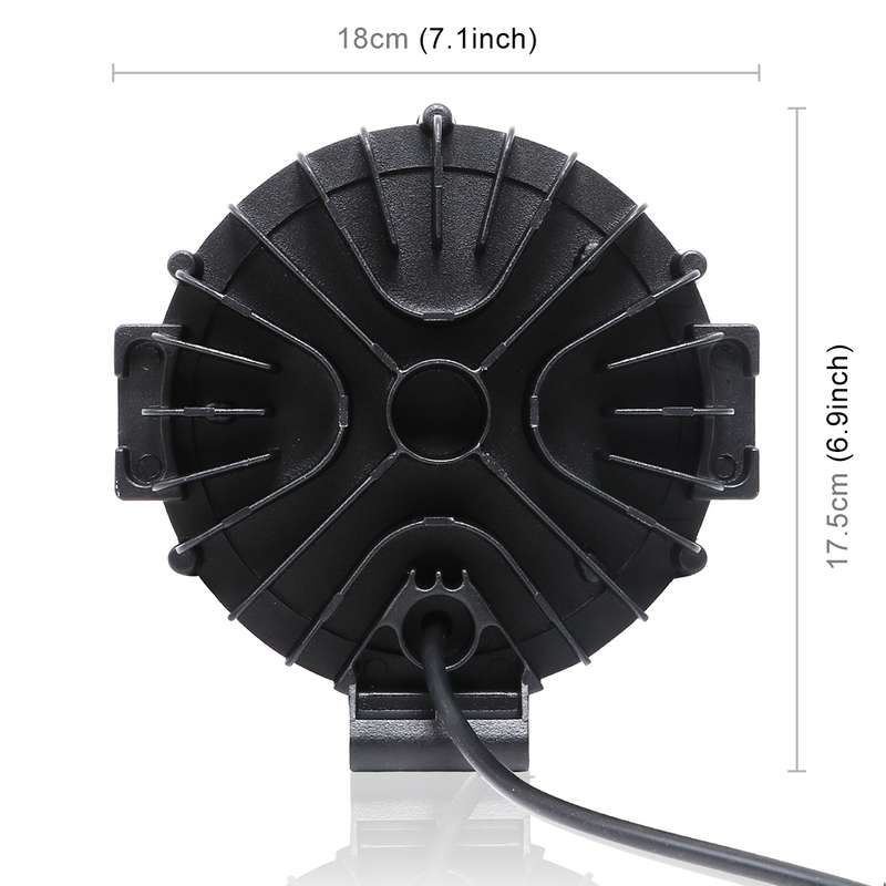2 PCS 51W 3500LM 6500K White Light 17 LED Waterproof Car Boat Marine Work Lights Spotlight LED Bulb