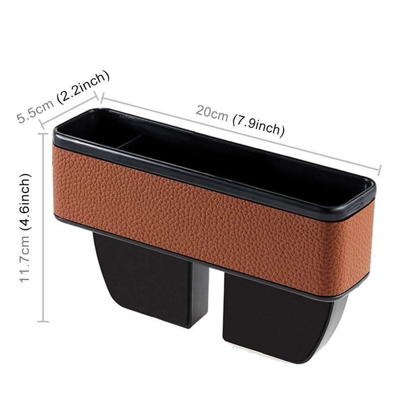 Universal Car Multi-functional Console Side Pocket Seat Gap Side Storage Box(Black)