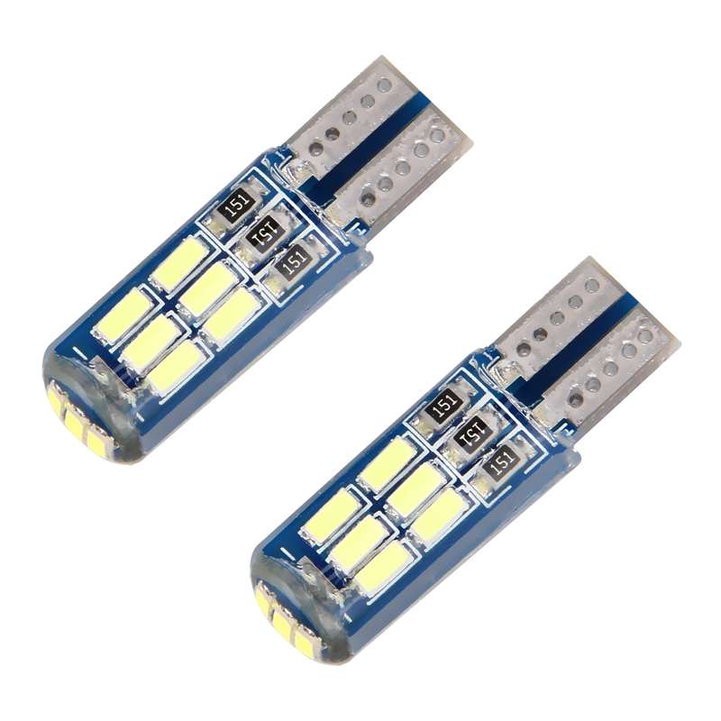 2 PCS T10/W5W/194/168/501 1.3W 9 LEDs SMD 4014 80 LM 7500K Car Reading Lamp Clearance Light, DC 12V(
