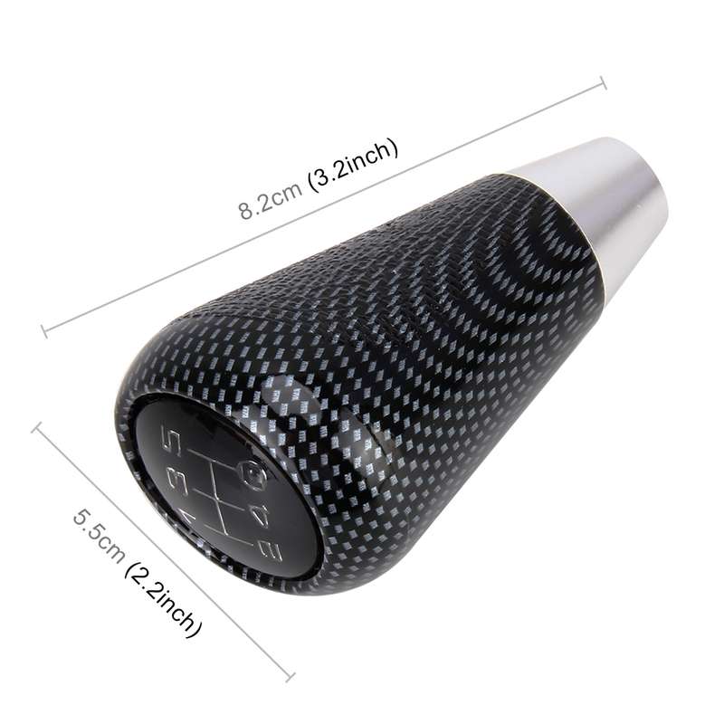 Universal Vehicle Modified Resin Shifter Manual 6-Speed Gear Shift Knob, Size: 8.2*5.5cm (Black)