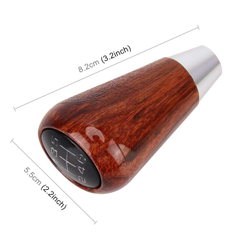 Universal Vehicle Modified Resin Shifter Manual 6-Speed Gear Shift Knob, Size: 8.2*5.5cm (Black)