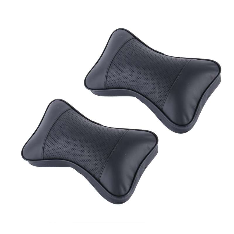 2 PCS MLC-06 Car Neck Pillow Soft Version Lovely Breathe Car Auto Head Neck Rest Cushion Headrest Pi