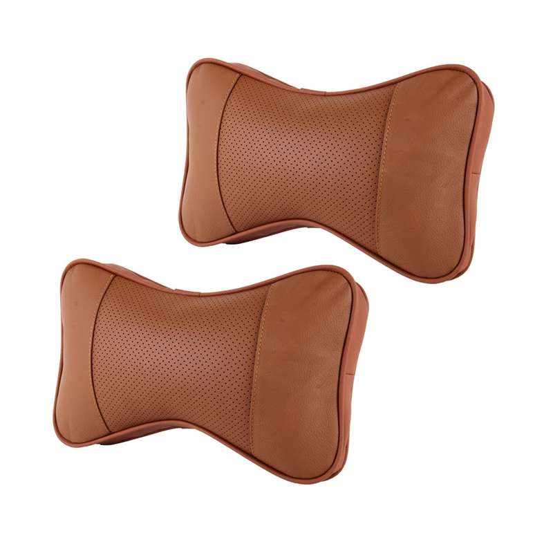 2 PCS MLC-06 Car Neck Pillow Soft Version Lovely Breathe Car Auto Head Neck Rest Cushion Headrest Pi